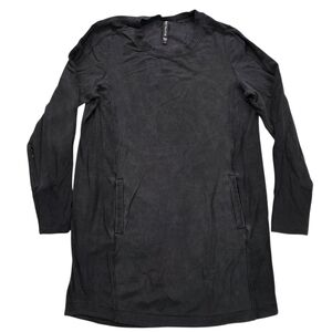 Athleta Wmns Balance Long Sleeve Loungewear Dress Zip Arm Pocket‎ Ribbed Side XL